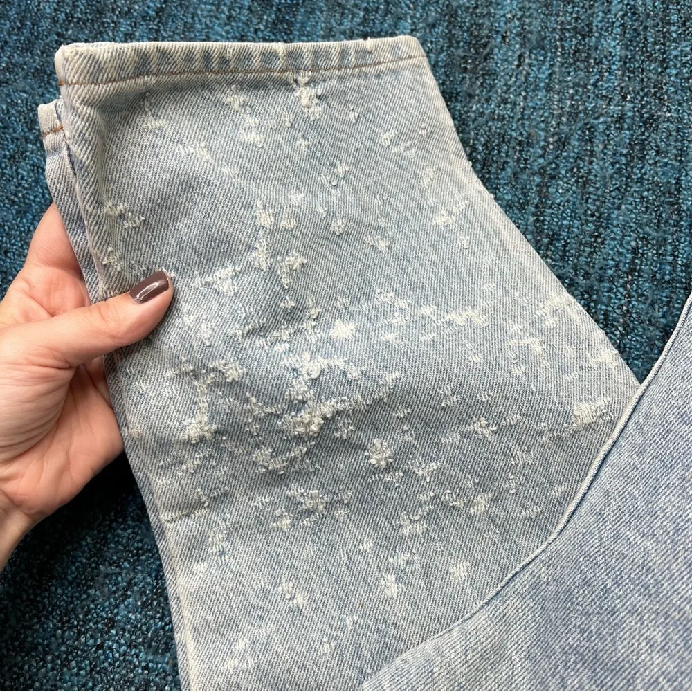 Vintage Jensen Smith Shotgun Wash Distressed Light Wash Jeans Size 29 Deadstock